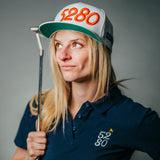 5280 Broncos White/Orange Puffy Embroidered Snapback Hat