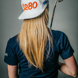 5280 Broncos White/Orange Puffy Embroidered Snapback Hat