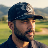 5280 Fairways Skull and Crossbones Black Camo Golf Rope Hat