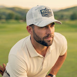 5280 Fairways Badge White Camo Golf Rope Hat
