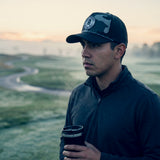 5280 Fairways Skull and Crossbones Black Camo Golf Rope Hat