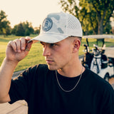 5280 Fairways Skull and Crossbones White Camo Golf Rope Hat