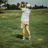 5280 Fairways Patterned Slim Fit Polo Shirt