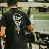 5280 Fairways Brand Dark Premium Slim Fit Pique Polo Shirt