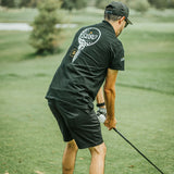 5280 Fairways Brand Dark Premium Slim Fit Pique Polo Shirt