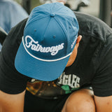 Fairways Puffy Embroidered Navy Golf Rope Hap