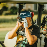 Fairways Puffy Embroidered Navy Golf Rope Hap