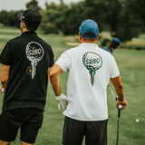 5280 Fairways Black Racer Mesh Polo Shirt