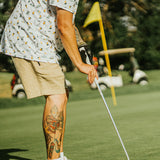 5280 Fairways Patterned Slim Fit Polo Shirt