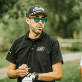 5280 Fairways Brand Dark Premium Slim Fit Pique Polo Shirt