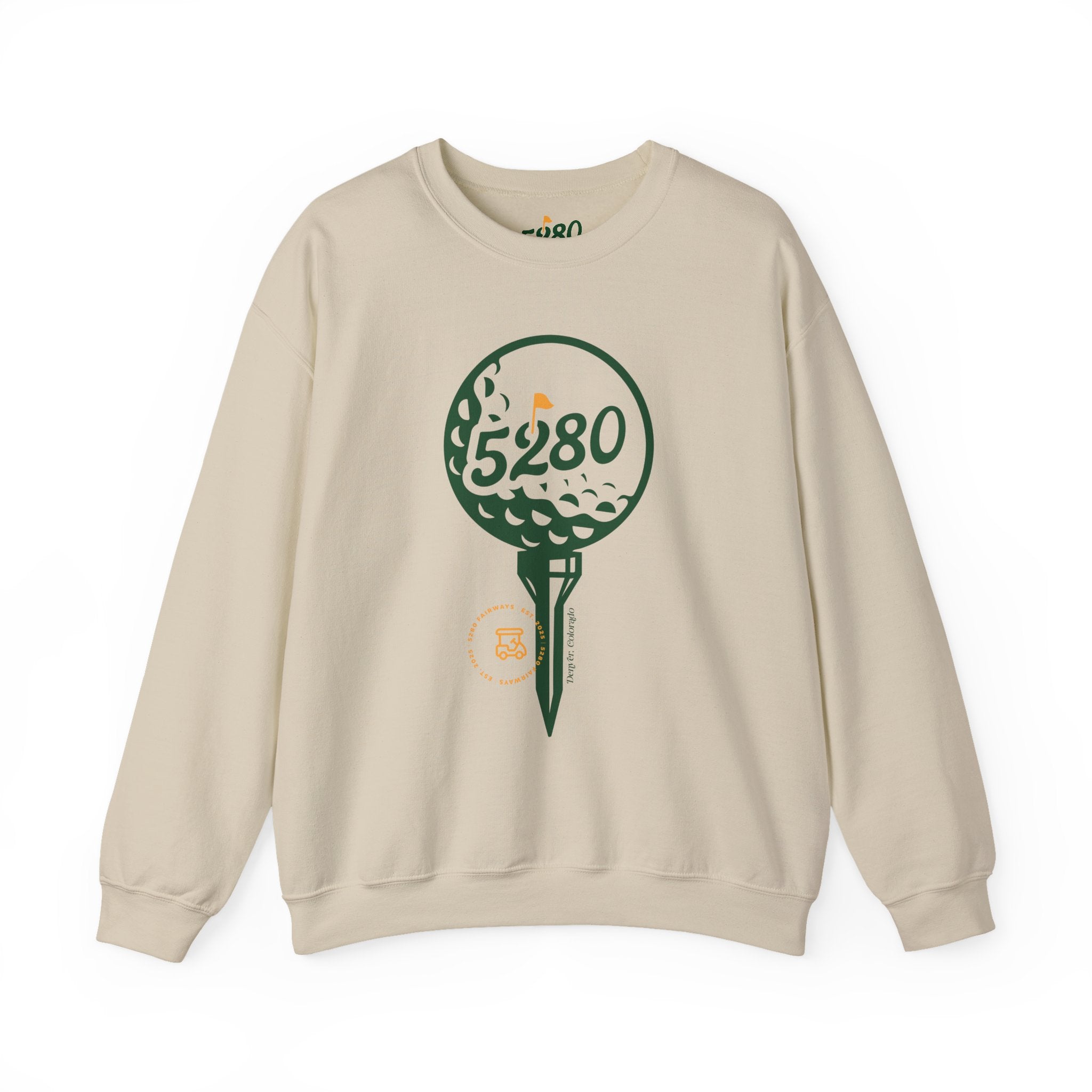 5280 Fairways Golf Light-Colored Crewneck Sweatshirt
