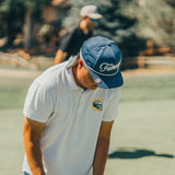 5280 Fairways – White Low-Key Mayhem Racer Mesh Polo