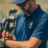 5280 Fairways – Blue Low-Key Mayhem Racer Mesh Polo