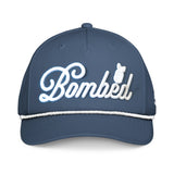 Bombed Puffy Embroidered Blue Golf Rope Hat