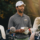 5280 Fairways Graphite Gray Racer Mesh Polo Shirt