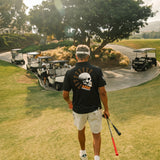 5280 Fairways Black Mile High Mayhem Racer Mesh Polo