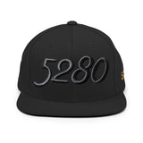 5280 Puffy Embroidered Snapback Hat