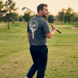 5280 Fairways Graphite Gray Racer Mesh Polo Shirt