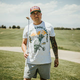 5280 14er with a Dog-leg Right T-shirt