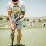 5280 14er with a Dog-leg Right T-shirt