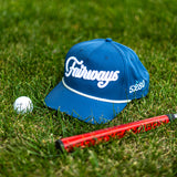 Fairways Puffy Embroidered Navy Golf Rope Hap