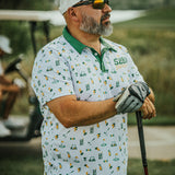 5280 Fairways Patterned Slim Fit Polo Shirt