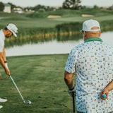 5280 Fairways Patterned Slim Fit Polo Shirt