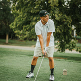 5280 Fairways White Embroidered Men's AP3 2.0 All Purpose Polo