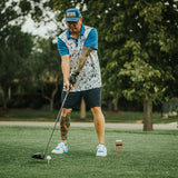 5280 Fresh Embroidered Blue Golf Rope Hap