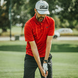 Bombed Puffy Embroidered White Golf Rope Hat