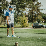 5280 Fairways Mountain Patterned Slim Fit Polo Shirt