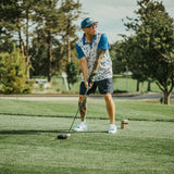 5280 Fairways Mountain Patterned Slim Fit Polo Shirt