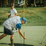 5280 Fairways Mountain Patterned Slim Fit Polo Shirt