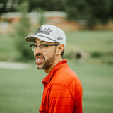 Bombed Puffy Embroidered Black Golf Rope Hat