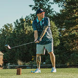 5280 Fairways Topographic Patterned Slim Fit Polo Shirt