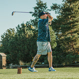 5280 Fairways Topographic Patterned Slim Fit Polo Shirt