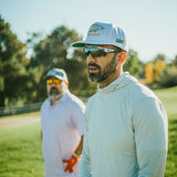 5280 Flag embroidered white snapback hat