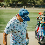 Fairways Puffy Embroidered White Golf Rope Hap