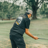 5280 Fairways Black Mile High Mayhem Racer Mesh Polo