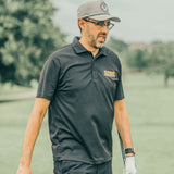 5280 Fairways Black Mile High Mayhem Racer Mesh Polo