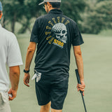 5280 Fairways Black Mile High Mayhem Racer Mesh Polo