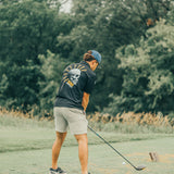 5280 Fairways Black Mile High Mayhem Racer Mesh Polo