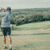 5280 Fairways Graphite Gray Racer Mesh Polo Shirt