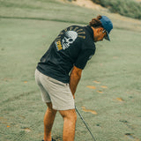 5280 Fairways Black Mile High Mayhem Racer Mesh Polo