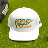 5280 Flag embroidered white snapback hat