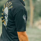 5280 Fairways Black Mile High Mayhem Racer Mesh Polo