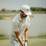 5280 Flag embroidered white snapback hat