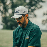 Bombed Puffy Embroidered White Golf Rope Hat