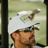 5280 Flag embroidered white snapback hat