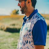 5280 Fairways Mountain Patterned Slim Fit Polo Shirt